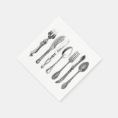 ヴィンテージシルバーウェアナプキンス スタンダードカクテルナプキン (角)