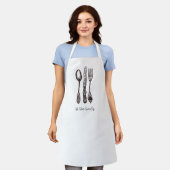 ヴィンテージシルバーウェア オルネイト アーティザン フードビジネス エプロン (着用した状態)