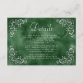 ヴィンテージシルバーエメラルドグリーンウォーター詳細 エンクロージャーカード (正面)