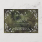 ヴィンテージシルバーオリーブグリーンウォーター詳細 エンクロージャーカード (正面)