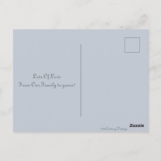 ヴィンテージシルバーガラスクリスマスボールレトロな休日 ポストカード (裏面)