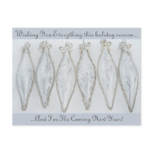 ヴィンテージシルバーガラスクリスマスボールレトロな休日