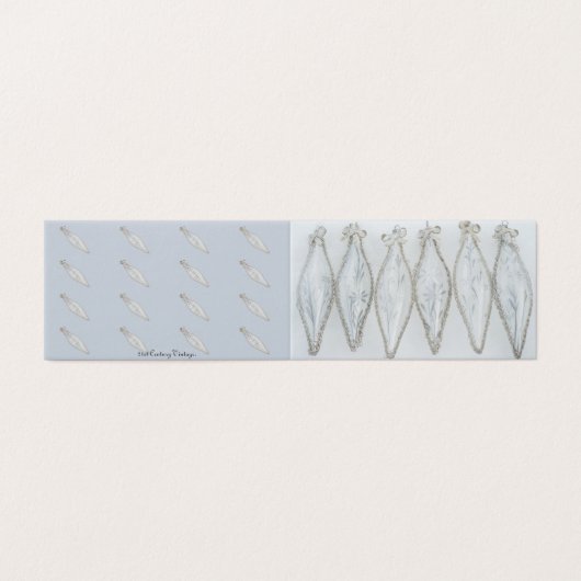 ヴィンテージシルバーグラスのクリスマスボールレトロホリデー (外部フラット)