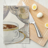 ヴィンテージシルバーコーヒーサービス キッチンタオル (四つ折り)