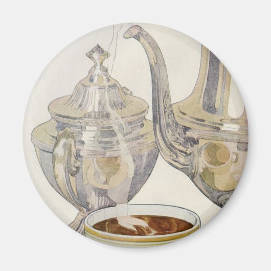 ヴィンテージシルバーコーヒーサービス マグネット (正面)