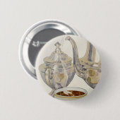 ヴィンテージシルバーコーヒーサービス 缶バッジ (正面&裏面)