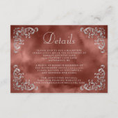 ヴィンテージシルバーシナモンラストウォーターカラー詳細 エンクロージャーカード (正面)