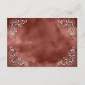 ヴィンテージシルバーシナモンラストウォーターカラー詳細 エンクロージャーカード (裏面)