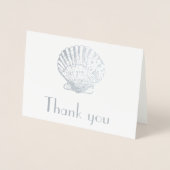 ヴィンテージシルバーシーシェル – ありがとう 箔カード (正面)