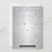 ヴィンテージシルバースタンバチュラーパーティ招待状 招待状 (裏面)