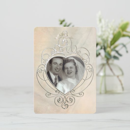 ヴィンテージシルバーフレームの誓願の更新 招待状 (スタンド正面)