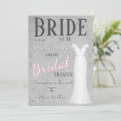 ヴィンテージシルバーマガジンカバーブライダルシャワー 招待状 (スタンド正面)