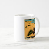 ヴィンテージシルバーレイクサンドダネスミシガン コーヒーマグカップ (正面右)