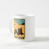 ヴィンテージシルバーレイクサンドダネスミシガン コーヒーマグカップ (正面左)