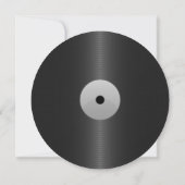 ヴィンテージシルバーレコード50誕生日 招待状 (裏面)