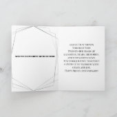 ヴィンテージシルバー25結婚周年記念 カード (内部)