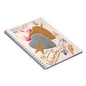 ヴィンテージシルバー&金ゴールドハートバレンタインポストカード ノートブック (右側)