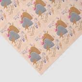 ヴィンテージシルバー&金ゴールドハートバレンタインポストカード 薄葉紙 (詳細)