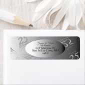 ヴィンテージシルリ結婚ー25周年» ラベル (インサイチュ)