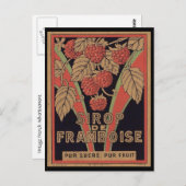 ヴィンテージシロップデフランボワーズアド ポストカード (正面/裏面)
