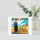 ヴィンテージシロップ食品ラベル ポストカード (スタンド正面)