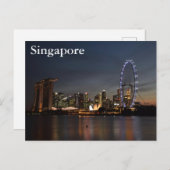 ヴィンテージシンガポール観光旅行の追加 ポストカード (正面/裏面)
