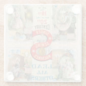 ヴィンテージシンガー裁縫マシンAd ガラスコースター (裏面)