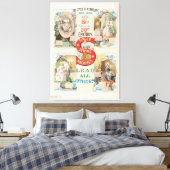 ヴィンテージシンガー裁縫マシンAd キャンバスプリント (インサイチュ (寝室))