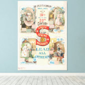 ヴィンテージシンガー裁縫マシンAd キャンバスプリント (インサイチュ (ウッドフロア))