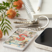 ヴィンテージシンガー裁縫マシンAd キーホルダー (正面右)