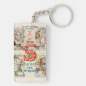 ヴィンテージシンガー裁縫マシンAd キーホルダー (裏面)