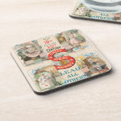 ヴィンテージシンガー裁縫マシンAd コースター (左側)