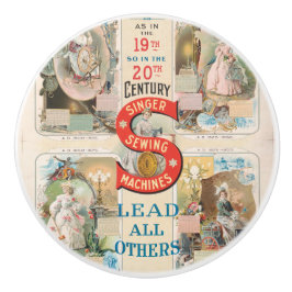 ヴィンテージシンガー裁縫マシンAd セラミックノブ