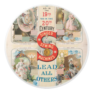 ヴィンテージシンガー裁縫マシンAd セラミックノブ