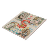 ヴィンテージシンガー裁縫マシンAd タイル (側面)