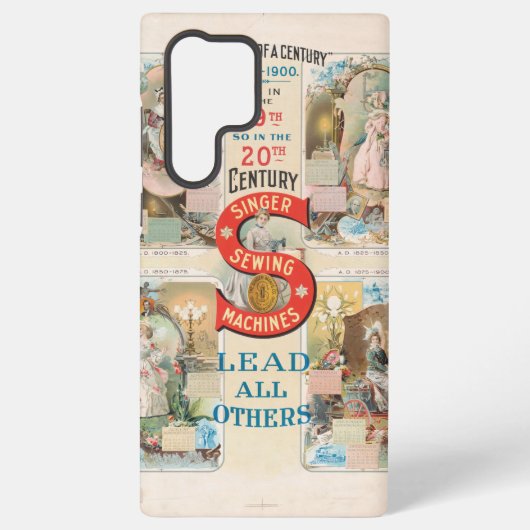 ヴィンテージシンガー裁縫マシンAd Samsung Galaxyケース (裏面)