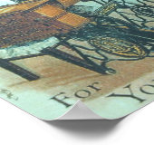 ヴィンテージシンガー裁縫機 ポスター (角)