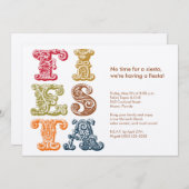 ヴィンテージシンコデマヨフェスタ招待状 招待状 (正面/裏面)