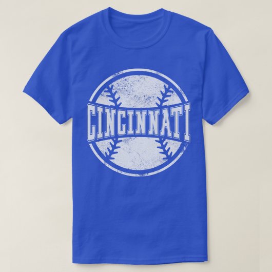 ヴィンテージシンシナティ野球チームギフト Tシャツ (デザイン正面)