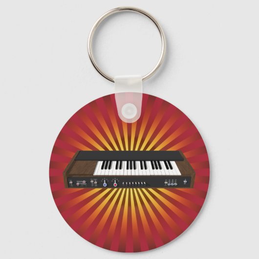 ヴィンテージシンセサイザ： 3Dモデル： Keychain キーホルダー (正面)