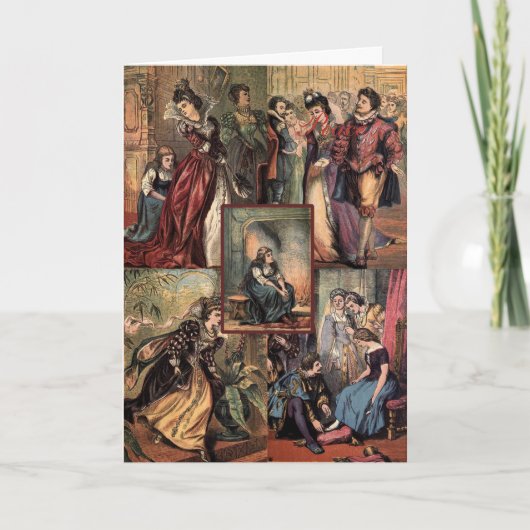 ヴィンテージシンデレラクリスマスモンタージュ シーズンカード (正面)