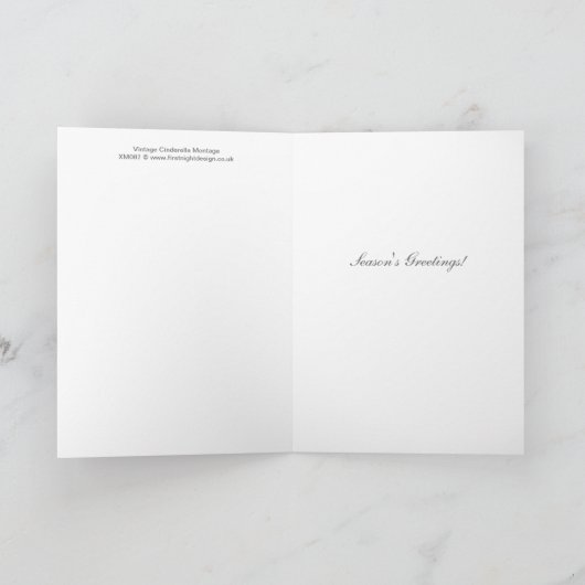 ヴィンテージシンデレラクリスマスモンタージュ シーズンカード (内部)