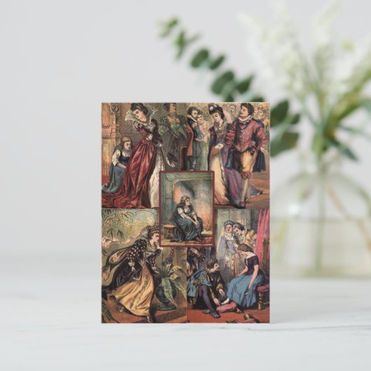 ヴィンテージシンデレラクリスマスモンタージュ シーズンポストカード (スタンド正面)