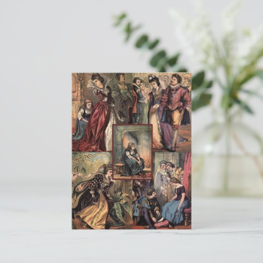 ヴィンテージシンデレラクリスマスモンタージュ シーズンポストカード (スタンド正面)