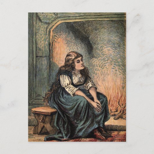 ヴィンテージシンデレラスケッチ ポストカード (正面)