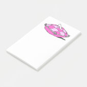 ヴィンテージシンデレラスリッパーオンピンクピロークリッティ ポストイット (アングル)