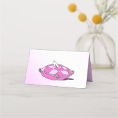 ヴィンテージシンデレラスリッパ折り畳みテーブルカード プレイスカード (裏面)