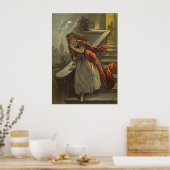 ヴィンテージシンデレラビクトリアン、おとぎ話 ポスター (キッチン)