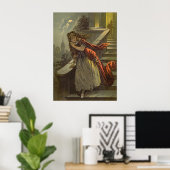 ヴィンテージシンデレラビクトリアン、おとぎ話 ポスター (ホームオフィス)