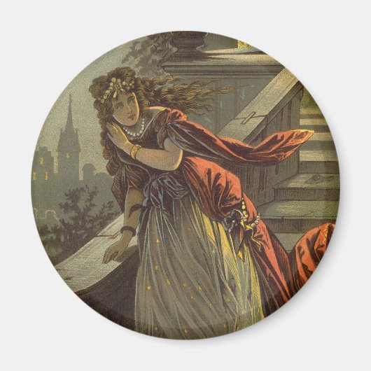 ヴィンテージシンデレラビクトリアン、おとぎ話 マグネット (正面)